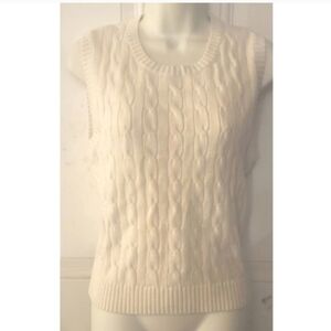 J. Crew sleeveless cable knit sweater vest small